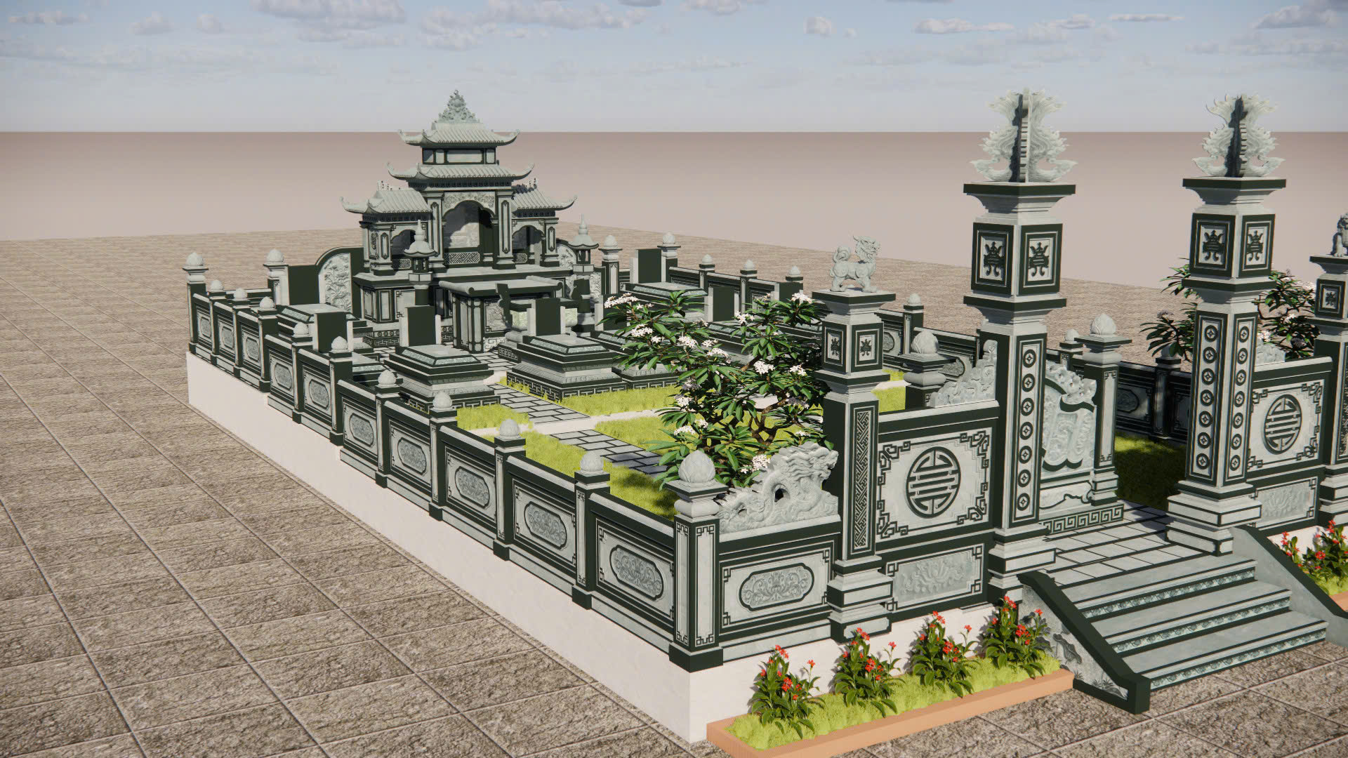 Lan Can Đá - LCD13